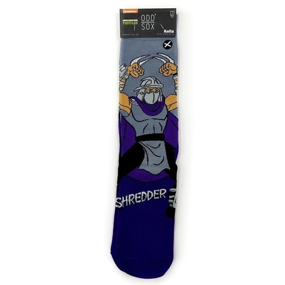 Odd Sox Shredder TMNT Teenage Mutant Ninja Turtles Crew Socks Large